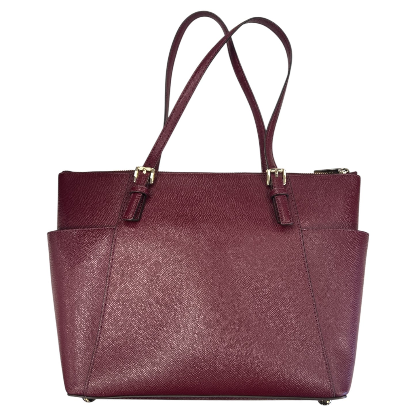 Handbag Designer By Michael Kors In Maroon, Size:Medium
