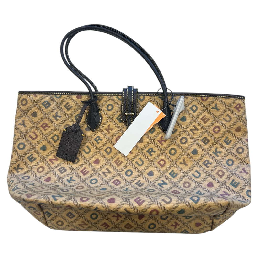 Tote Designer By Dooney And Bourke In Tan, Size:Large