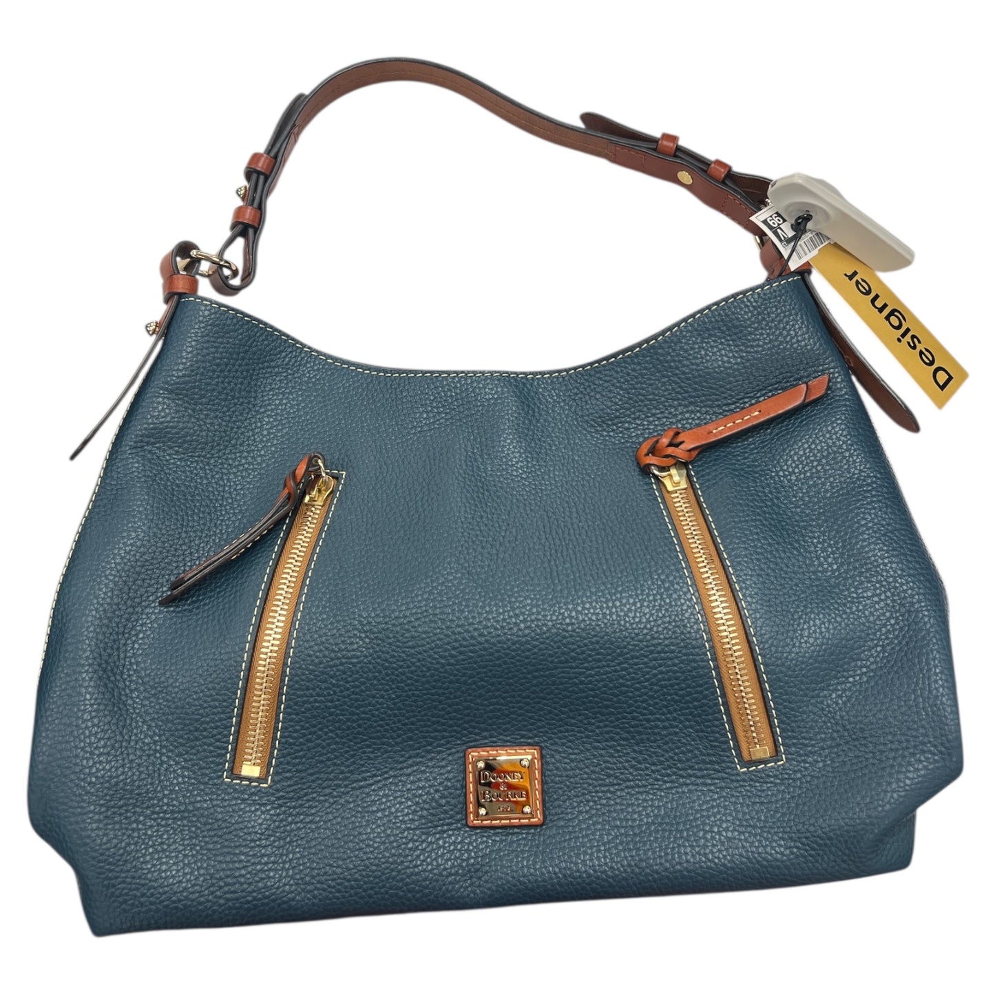Handbag Designer By Dooney And Bourke In Teal, Size:Medium