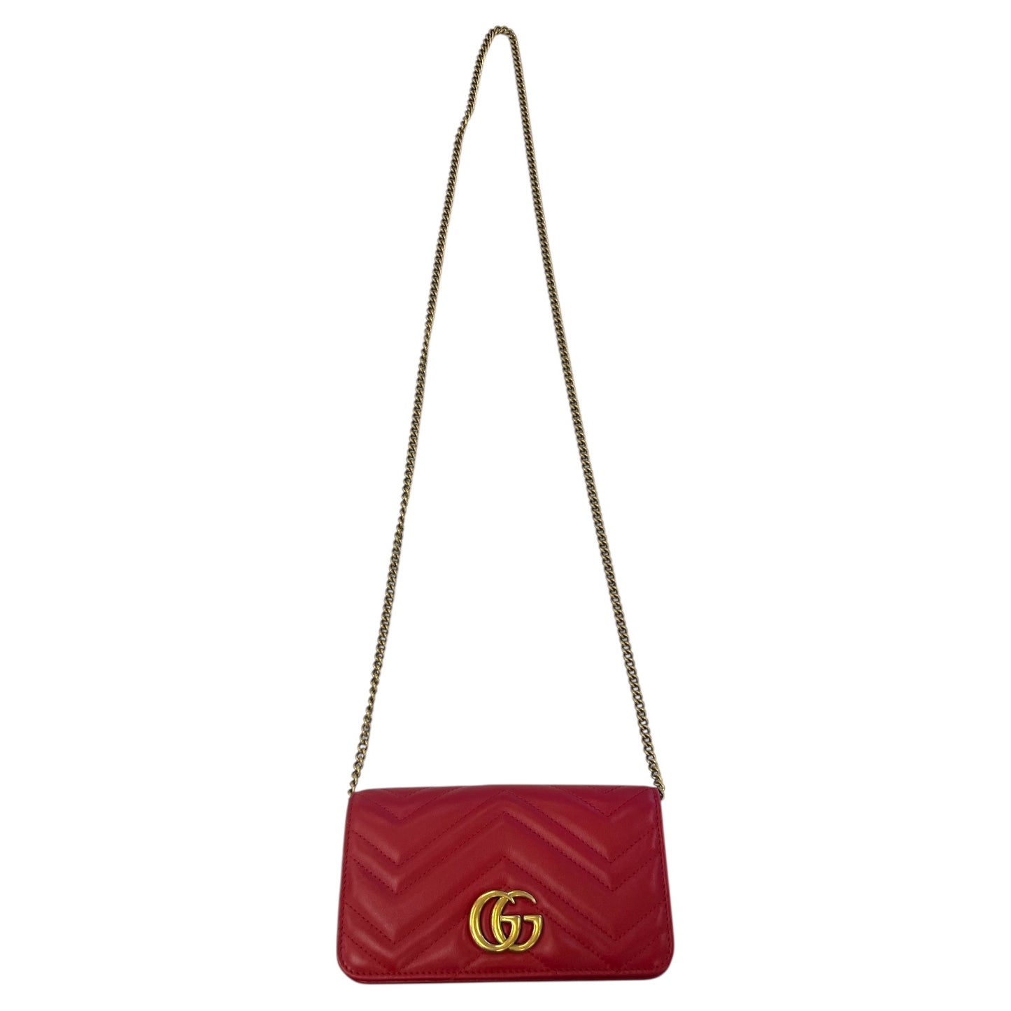 Crossbody Luxury Designer By Gucci In Red, Size:Small