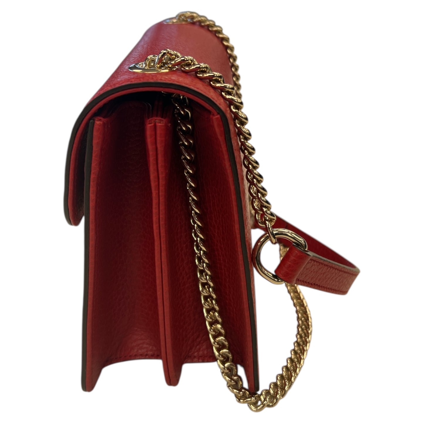 Crossbody Luxury Designer By Gucci In Red, Size:Medium