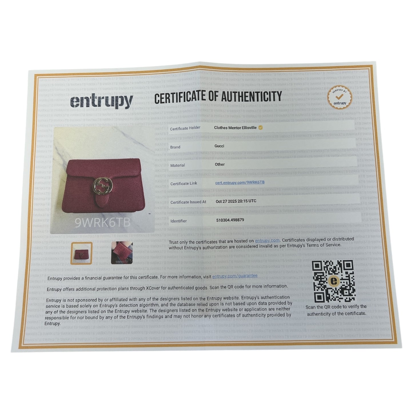 Crossbody Luxury Designer By Gucci In Red, Size:Medium