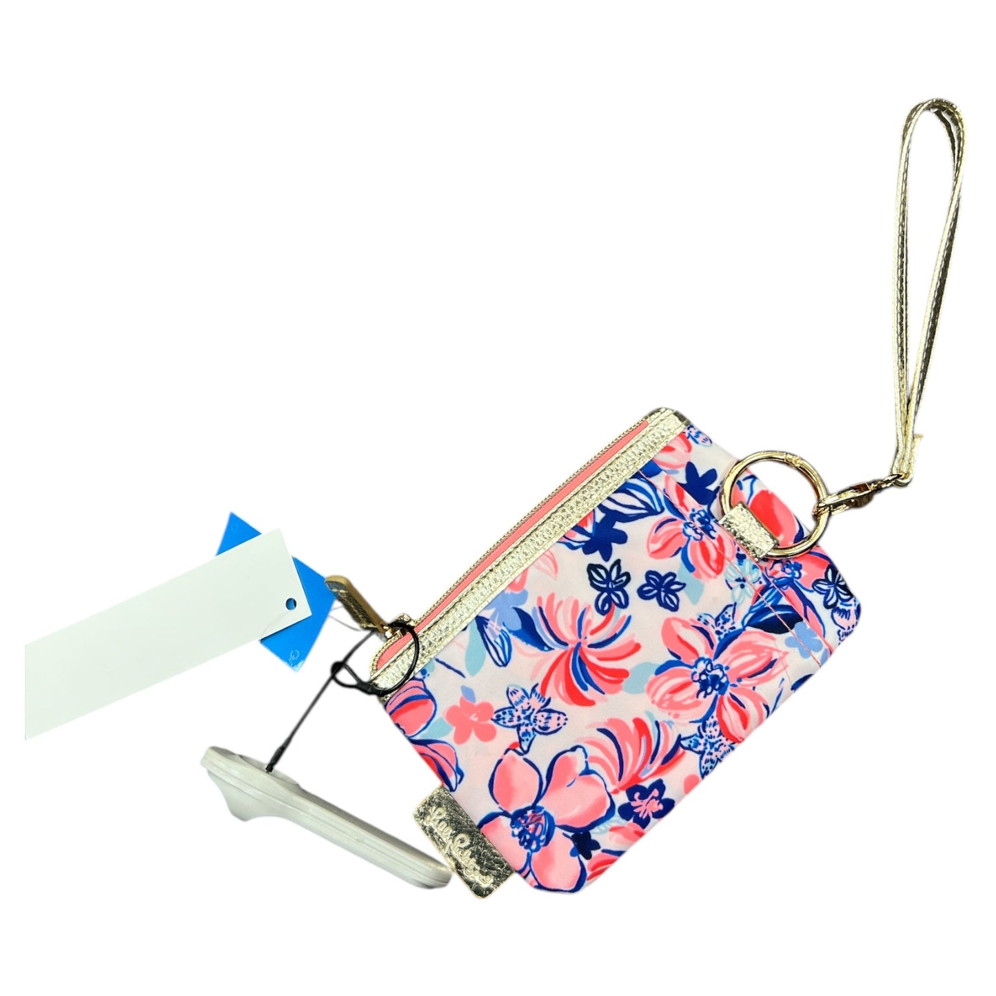Coin Purse Designer By Lilly Pulitzer In Floral Print, Size:Small