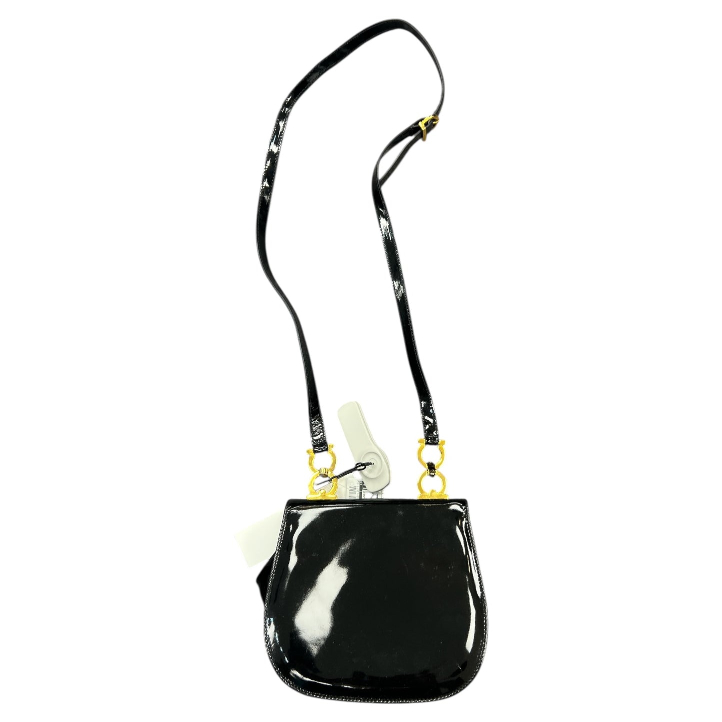 Crossbody Luxury Designer By Ferragamo In Black, Size:Small