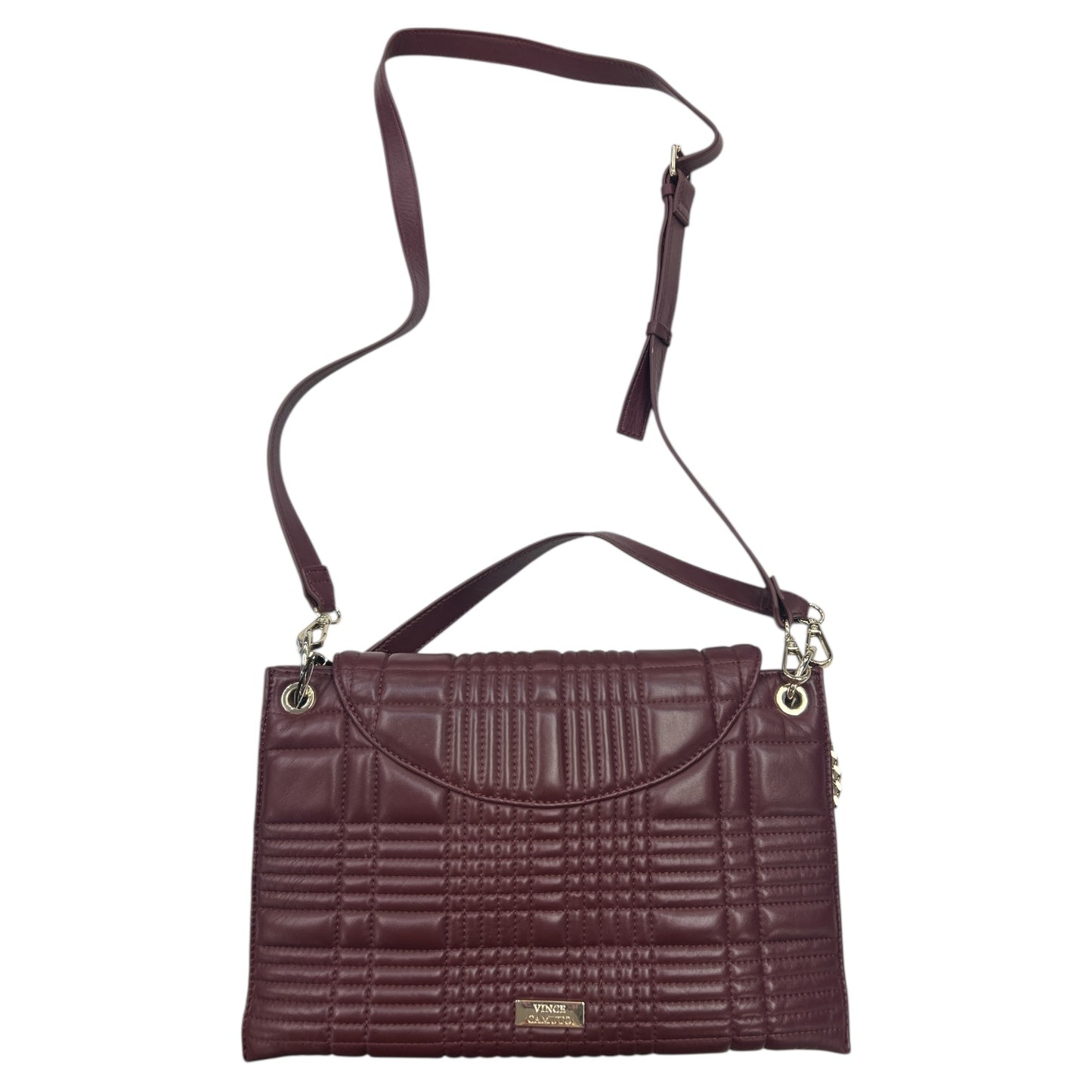 Handbag By Vince Camuto In Maroon, Size:Small