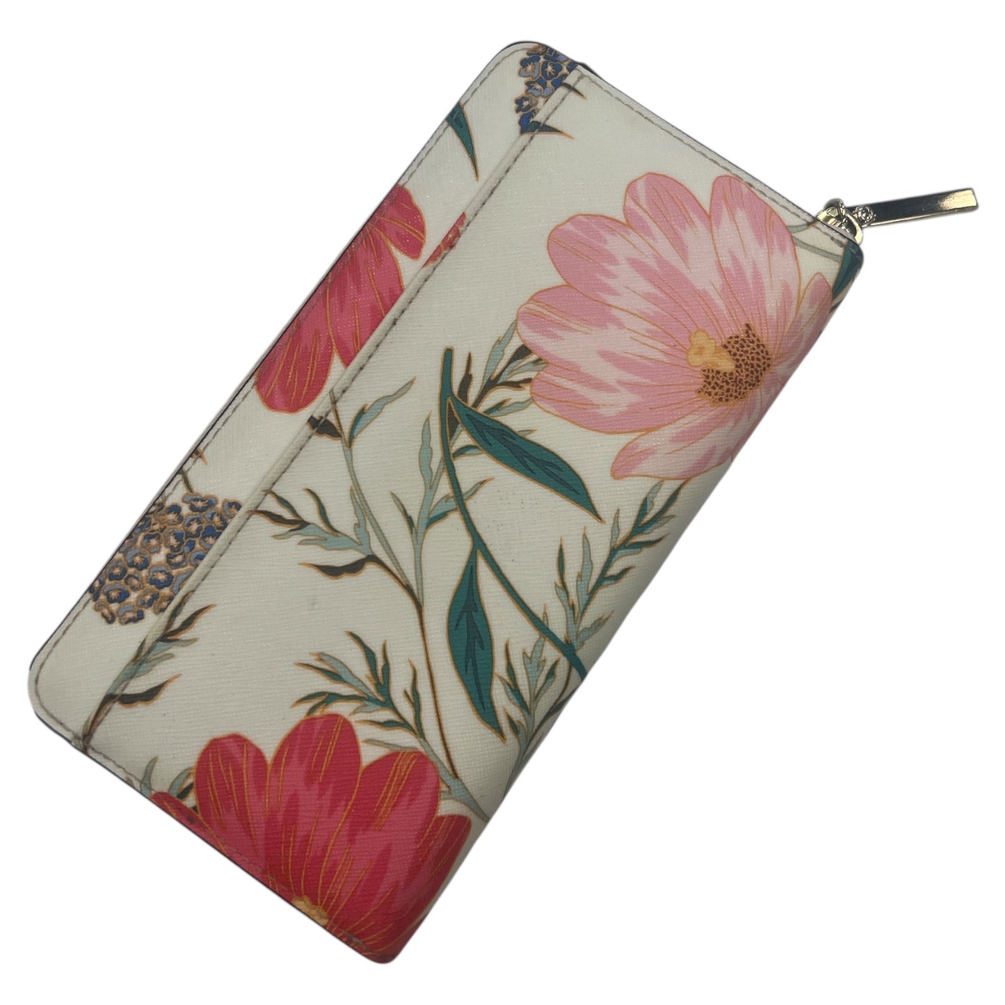 Wallet Designer By Kate Spade In Green Floral, Size:Medium