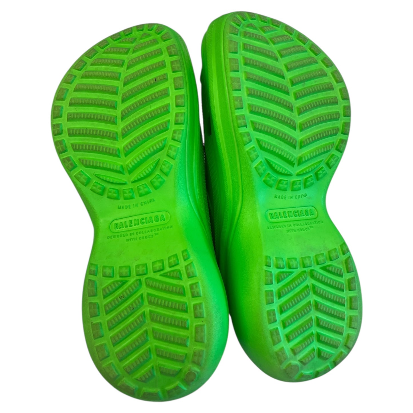 Sandals Luxury Designer By Balenciaga In Green, Size:8