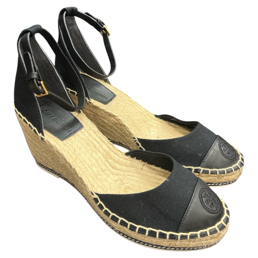 Sandals Designer By Tory Burch In Black, Size:9