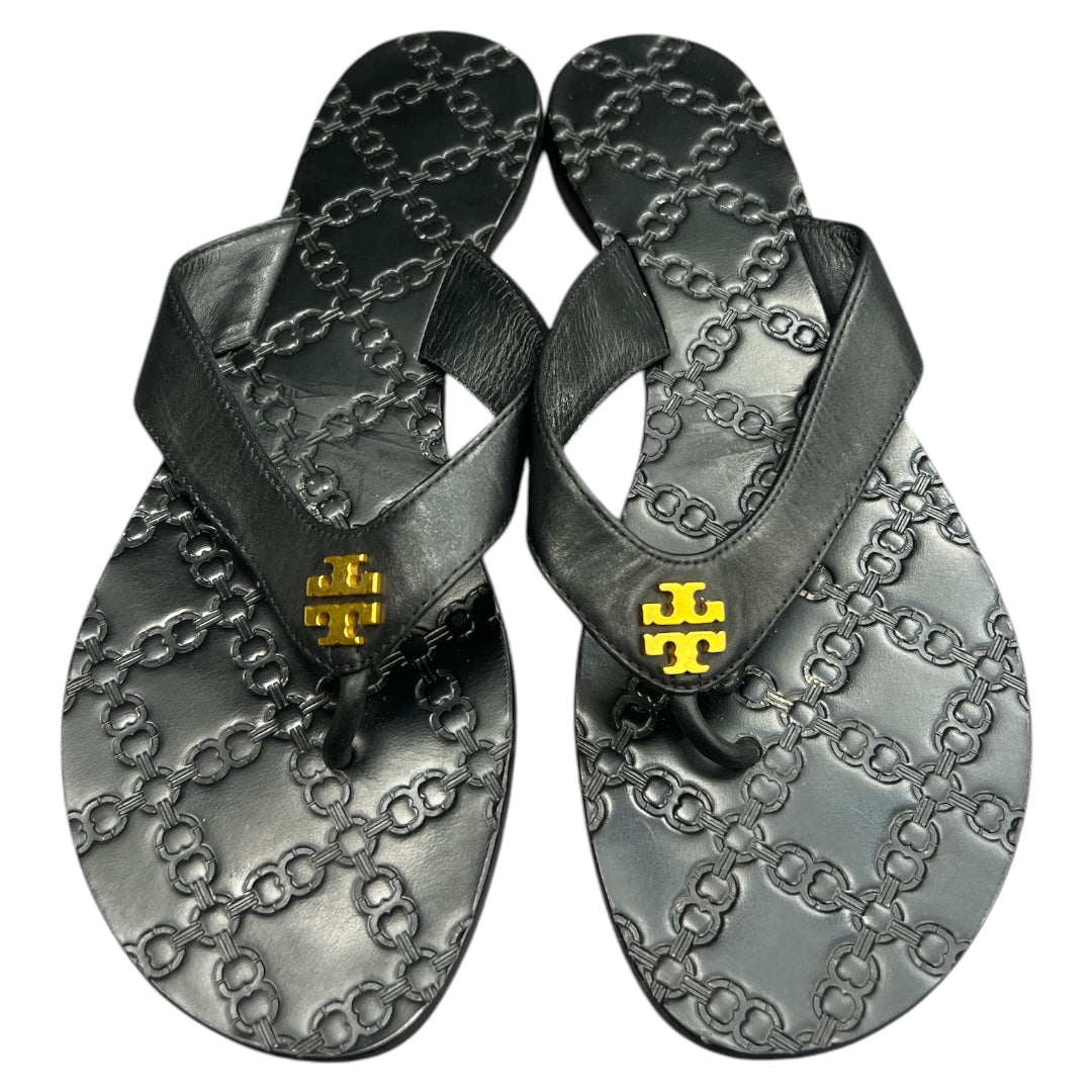 Sandals Designer By Tory Burch In Black, Size:9