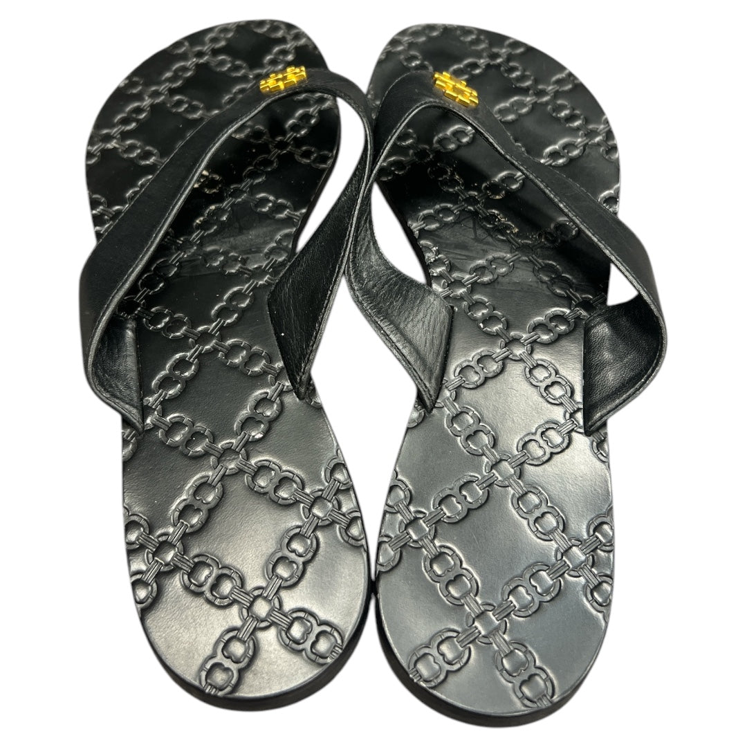 Sandals Designer By Tory Burch In Black, Size:9
