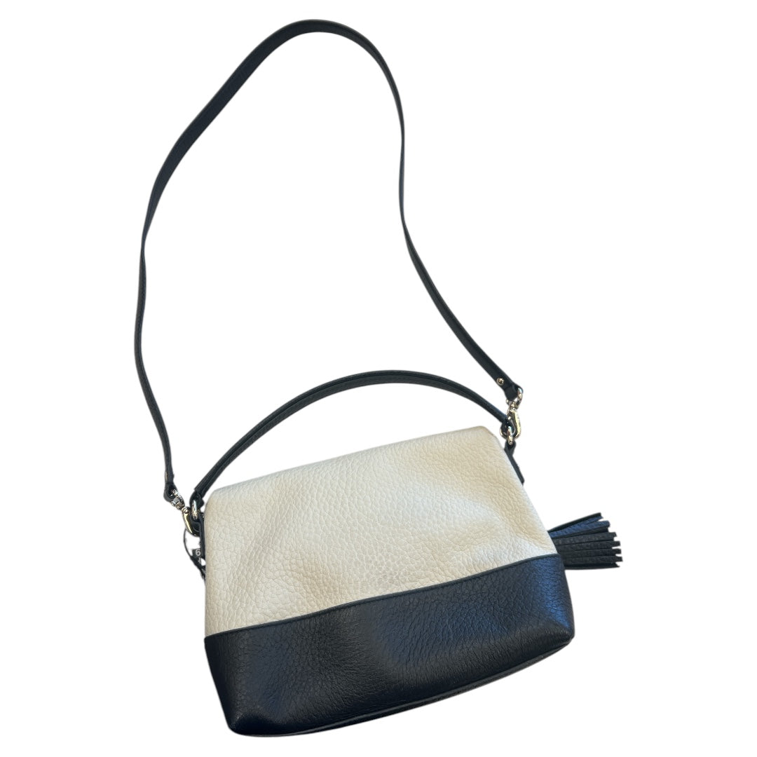 Crossbody Designer By Kate Spade In Black & Cream, Size:Medium