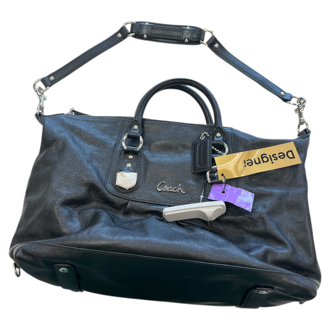 Handbag Designer By Coach In Black, Size:Medium