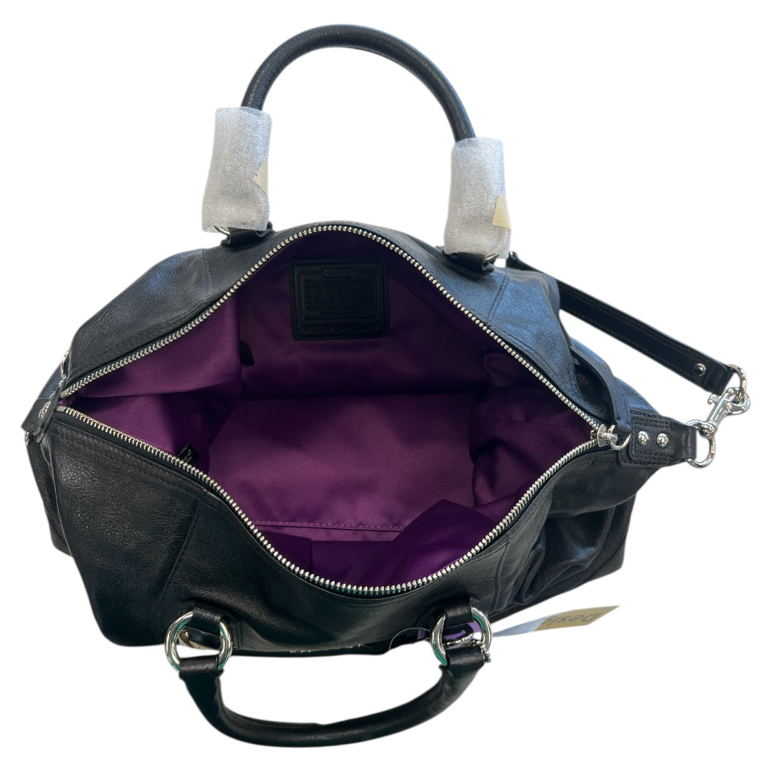 Handbag Designer By Coach In Black, Size:Medium