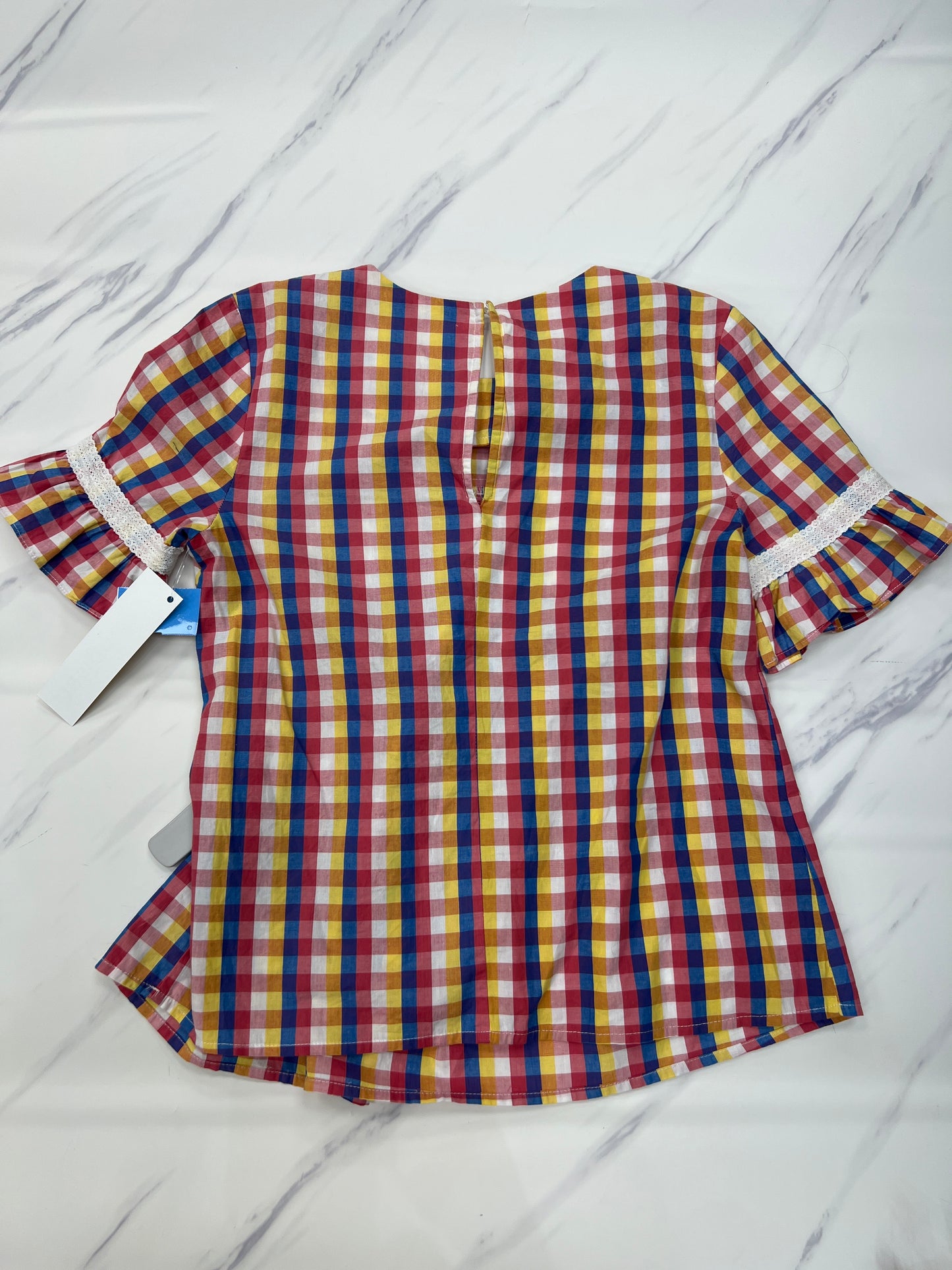 Top Ss By English Factory In Checkered Pattern, Size:S