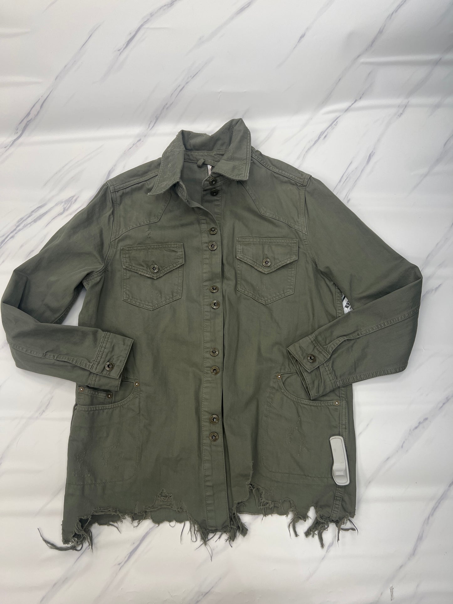 Jacket Shirt By Free People, Size: S