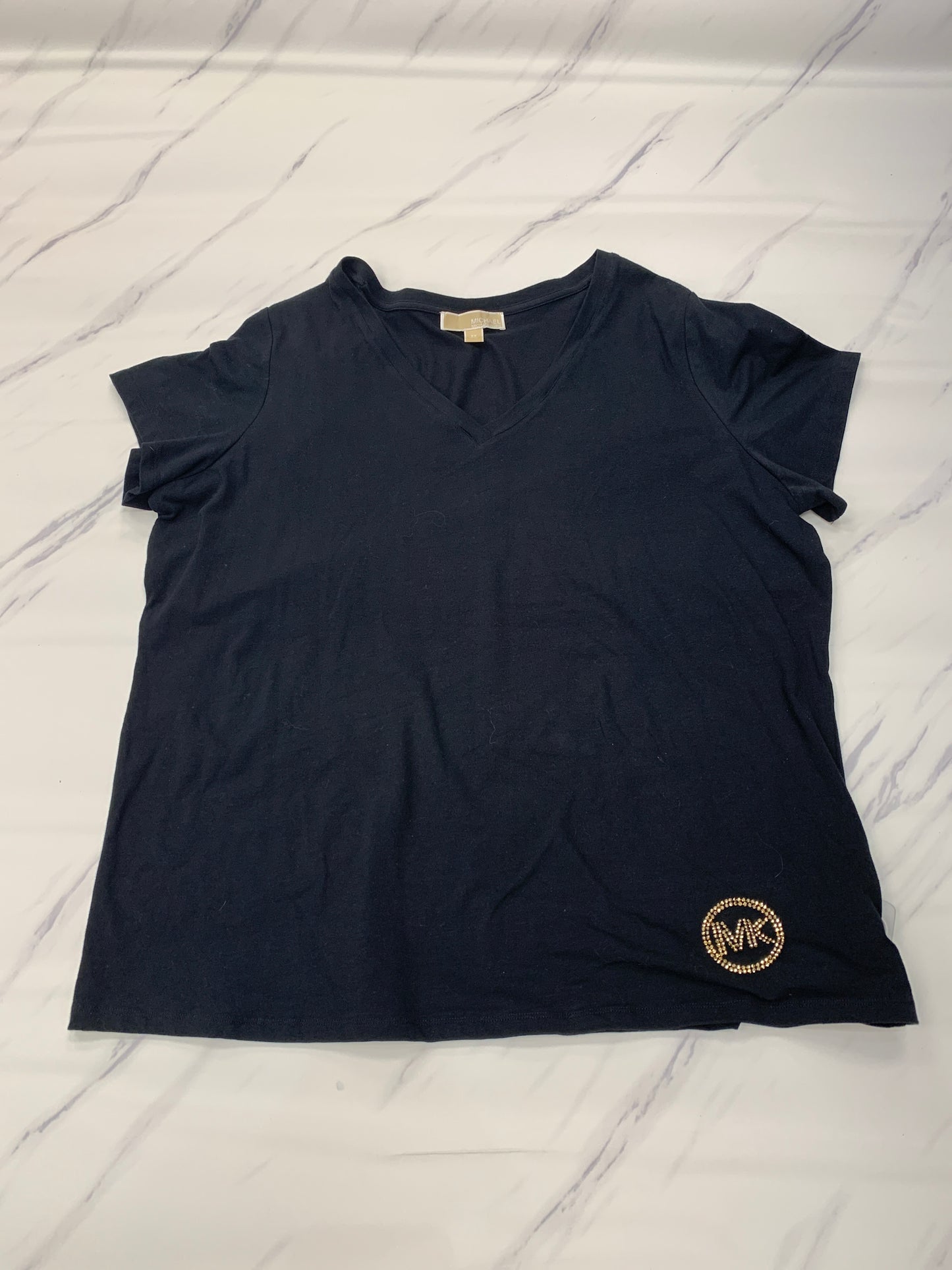Top Short Sleeve Designer By Michael By Michael Kors  Size: 2x