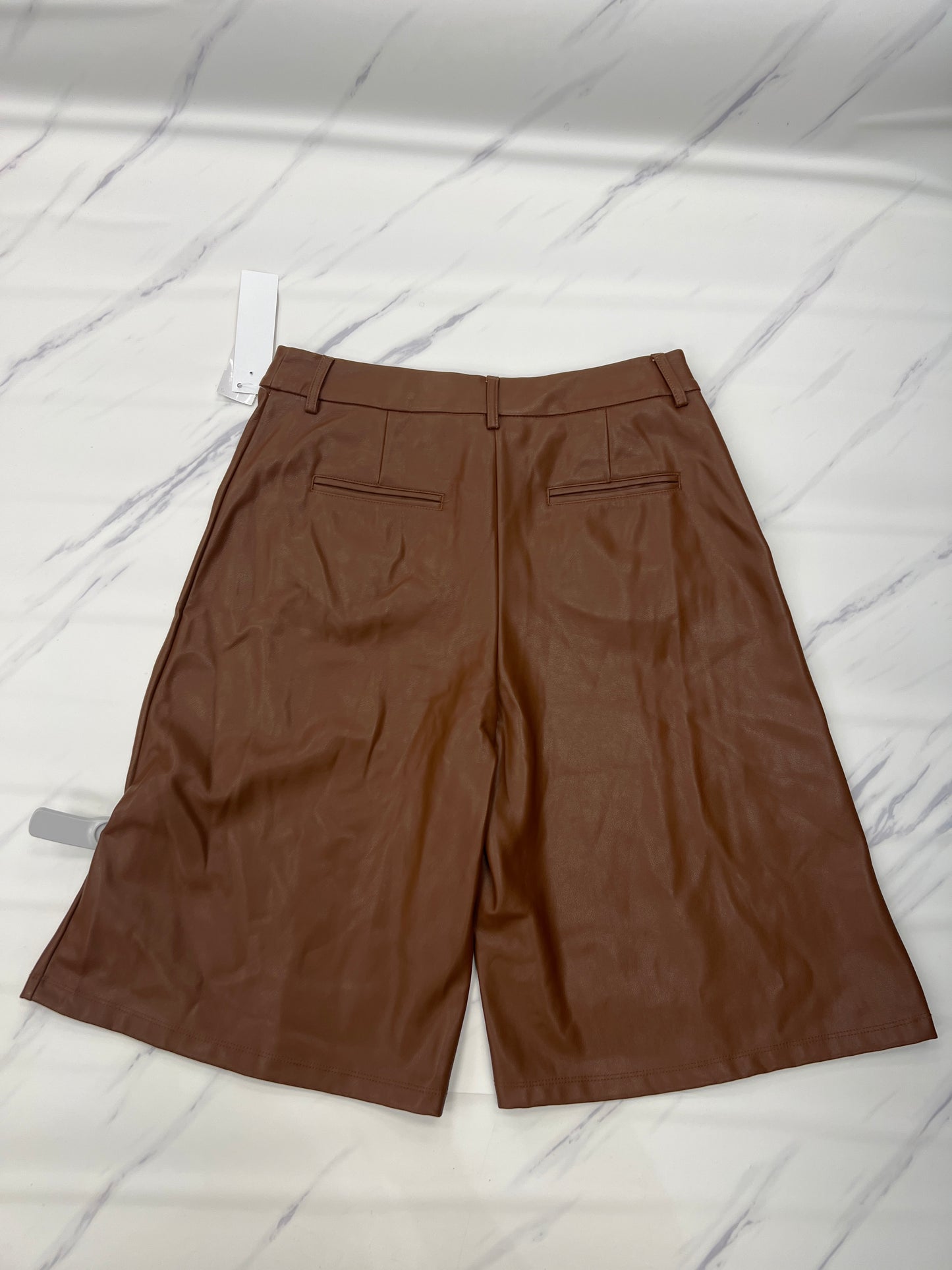 Shorts Designer By Avec Les Filles In Brown, Size: M