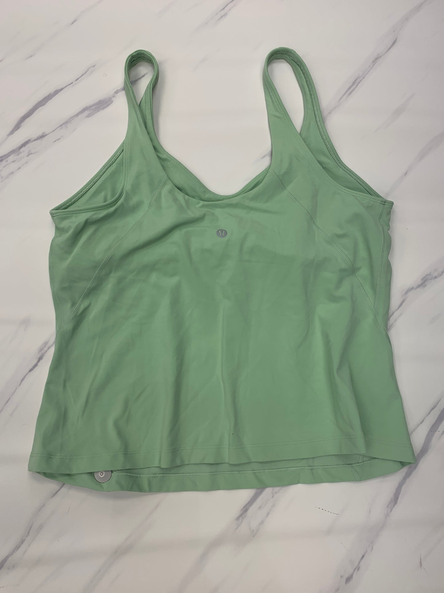 Athletic Tank Top By Lululemon In Green, Size: 14