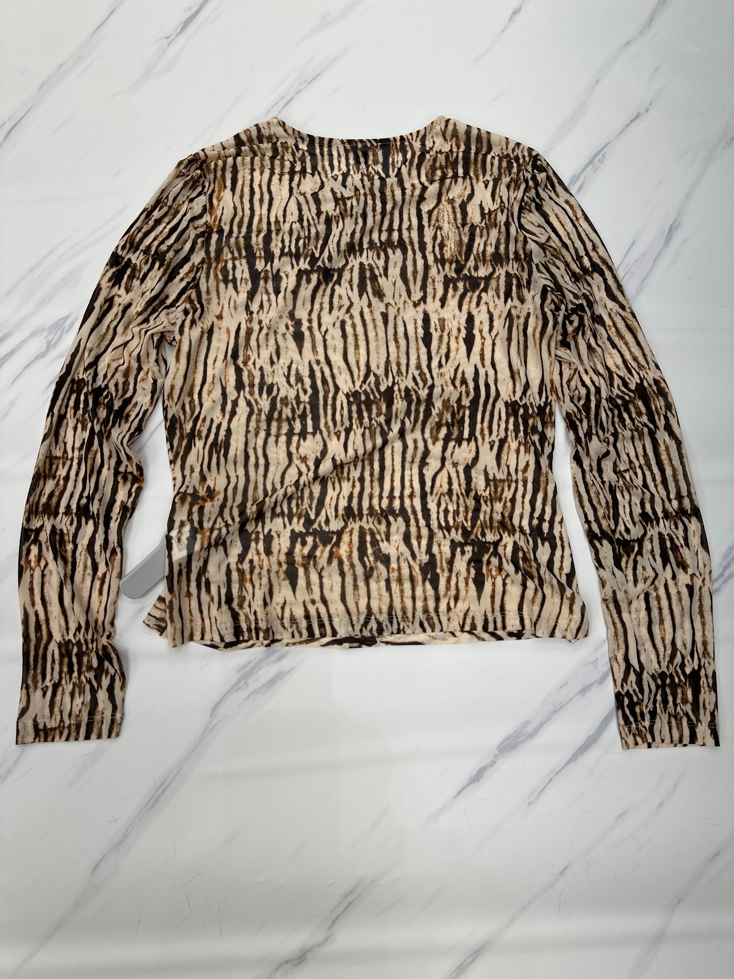 Top Long Sleeve By Rails In Animal Print, Size: L