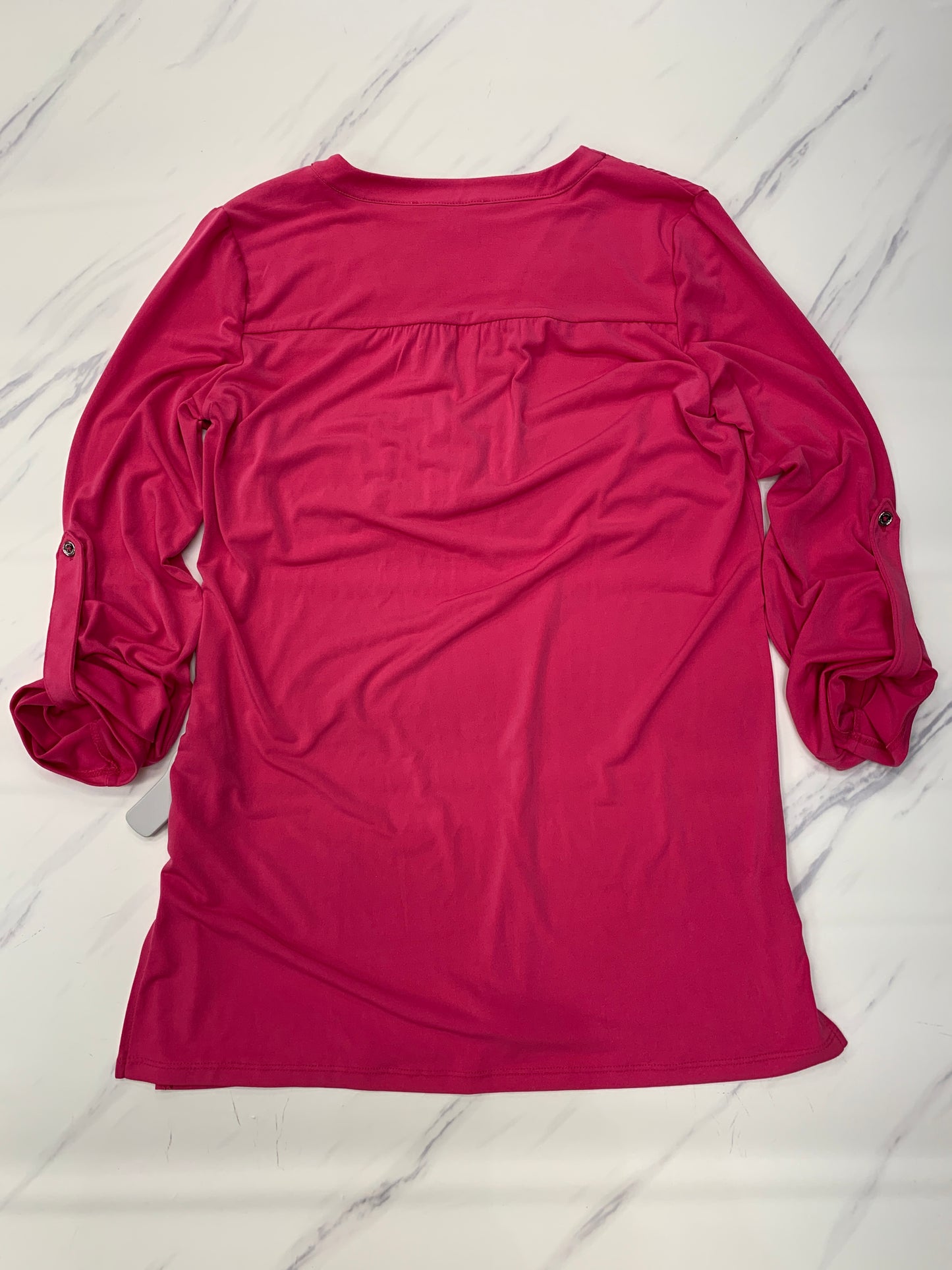 Top 3/4 Sleeve By Michael By Michael Kors In Pink, Size: S