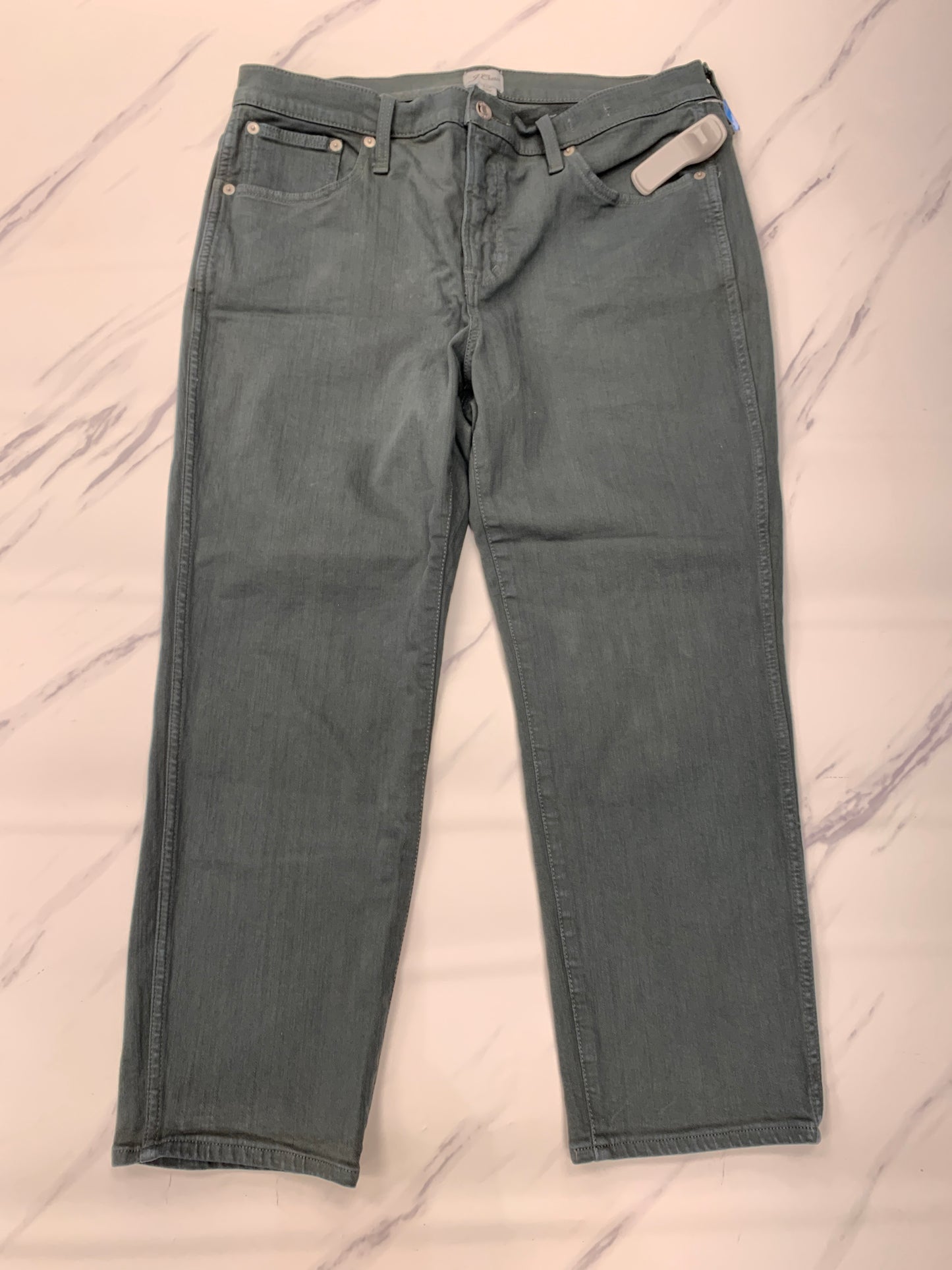 Jeans Skinny By J. Crew In Green, Size: 12p