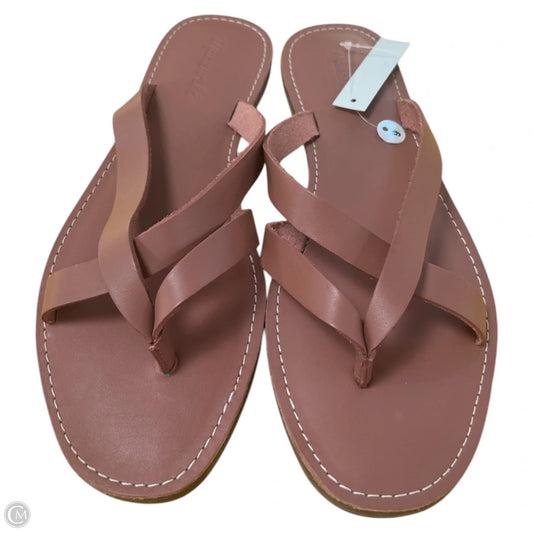 Sandals Flip Flops By Madewell In Pink, Size: 9