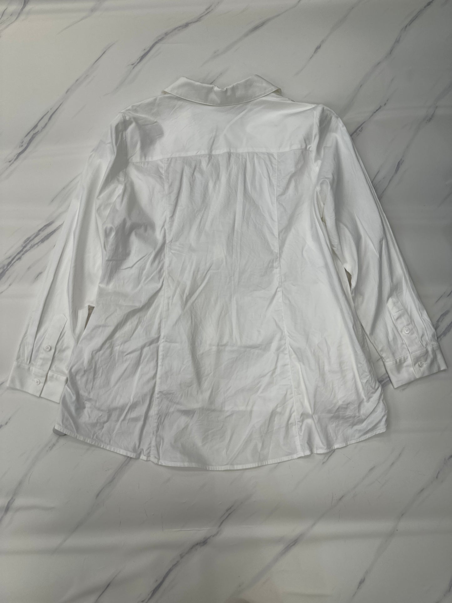 Top Long Sleeve By Soft Surroundings In White, Size: L