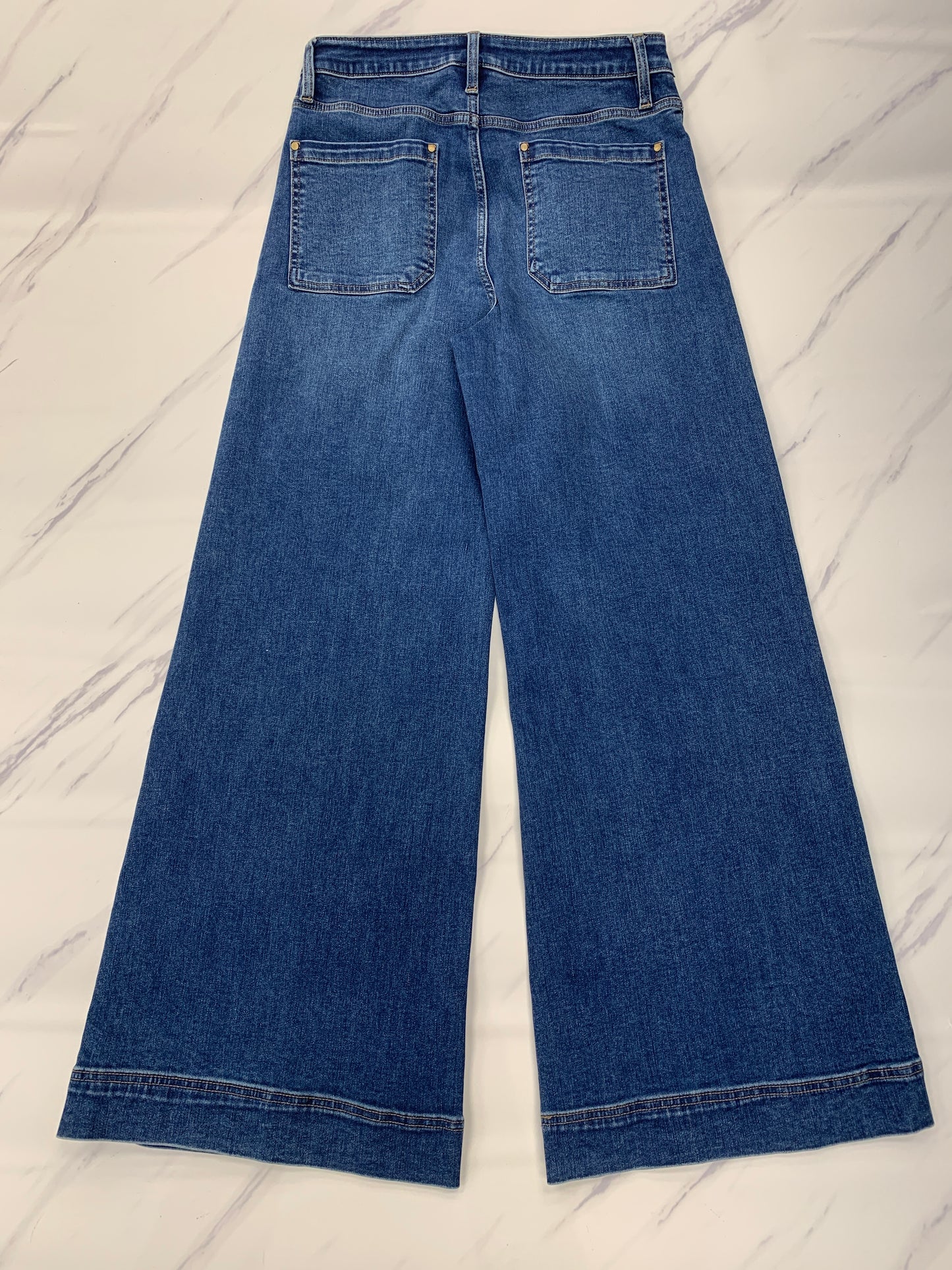 Jeans Flared By Driftwood In Blue Denim, Size: 8