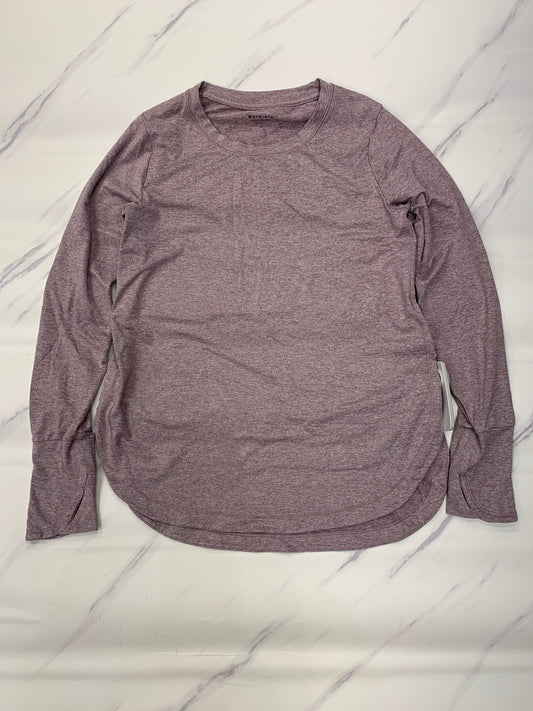 Athletic Top Long Sleeve Crewneck By Athleta In Purple, Size: M