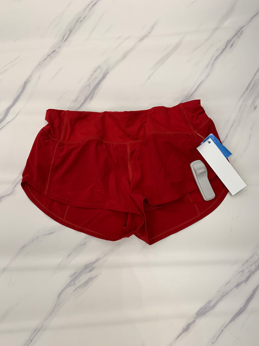 Athletic Shorts By Lululemon In Red, Size: 4