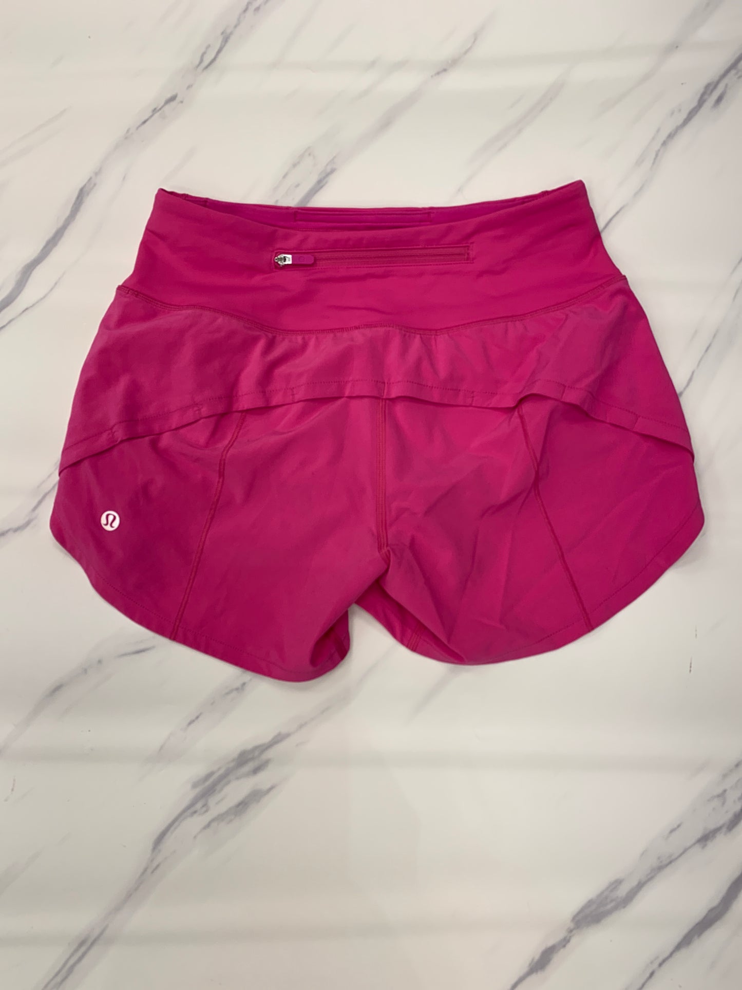 Athletic Shorts By Lululemon In Pink, Size: 2