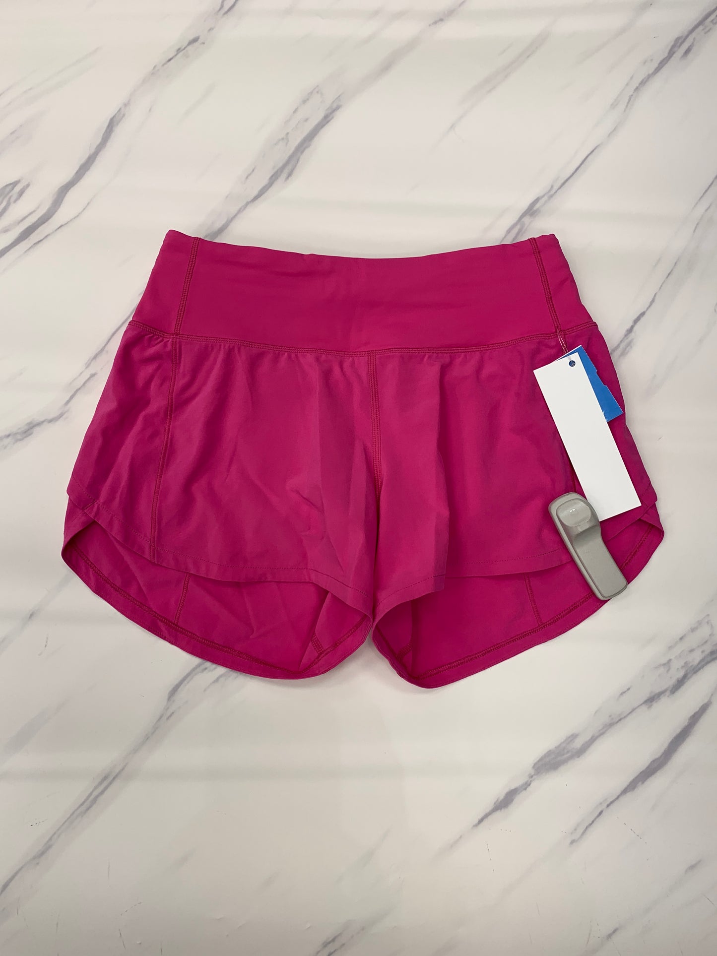 Athletic Shorts By Lululemon In Pink, Size: 2