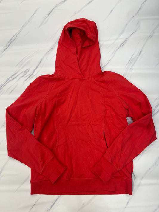 Athletic Sweatshirt Hoodie By Lululemon In Red, Size: M