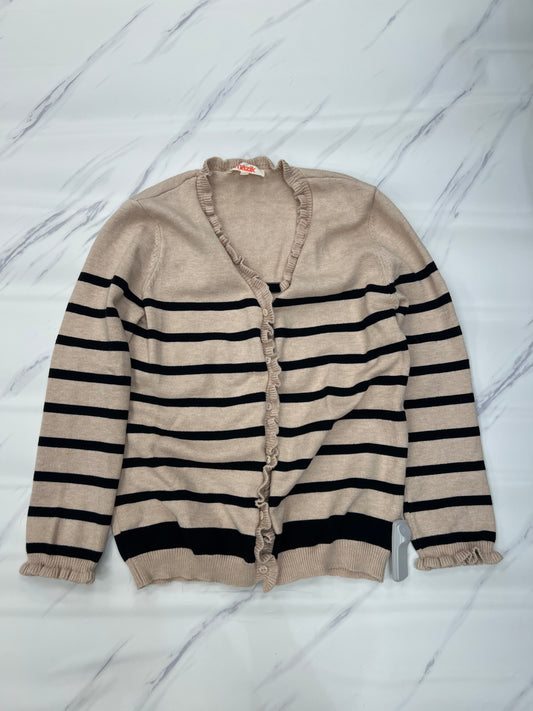 Sweater Cardigan By Cmc In Striped Pattern, Size: S