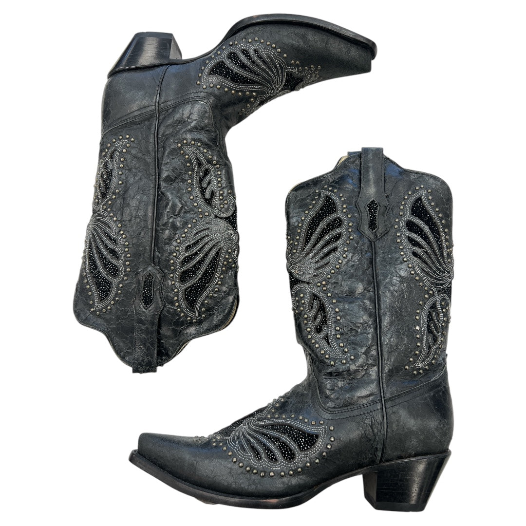 Boots Western By Corral In Black, Size: 11