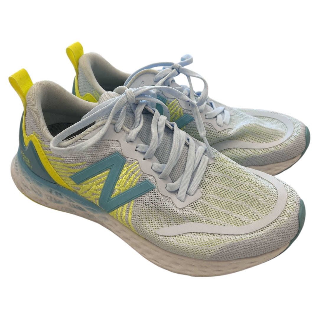 Shoes Athletic By New Balance In Grey & Yellow, Size: 8.5