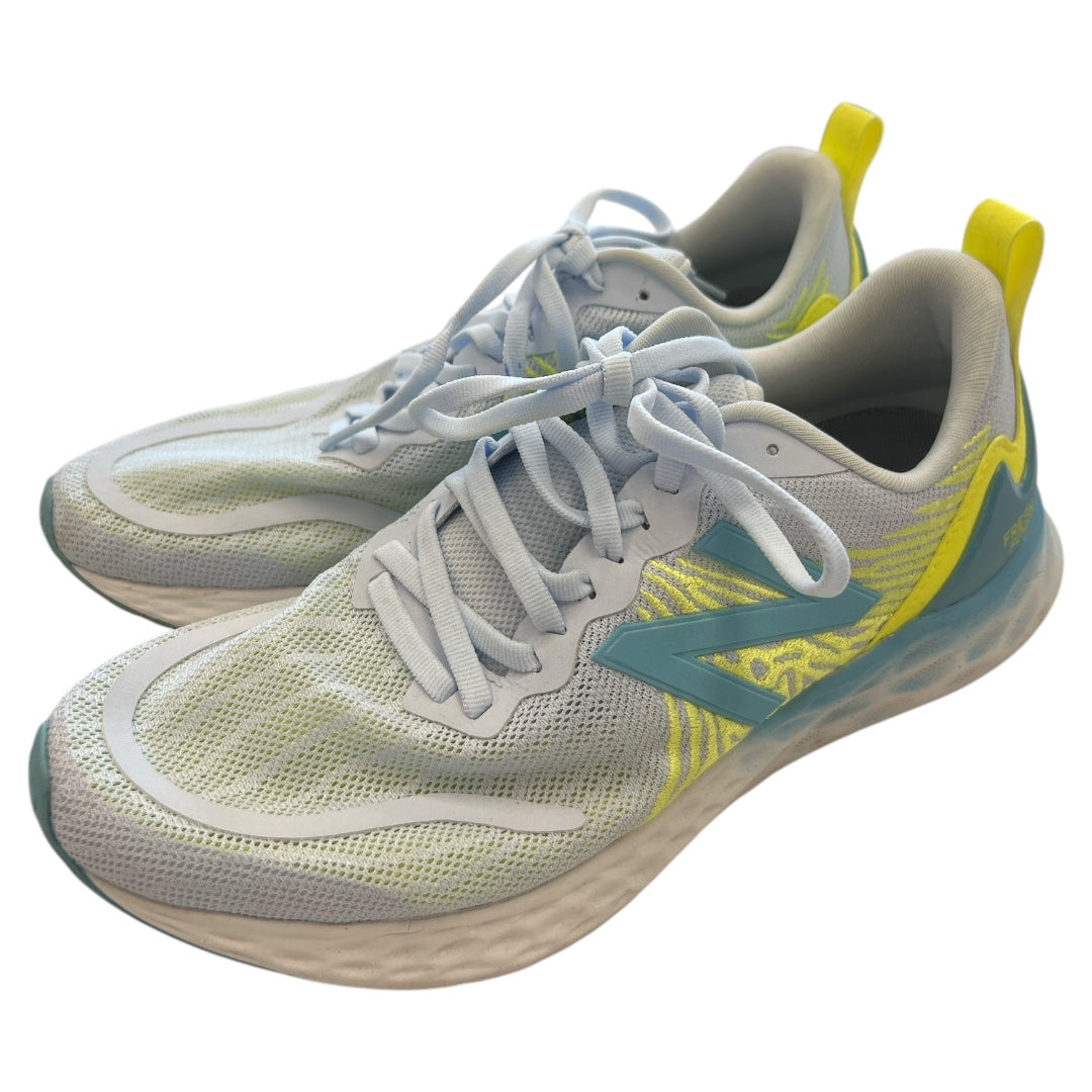 Shoes Athletic By New Balance In Grey & Yellow, Size: 8.5