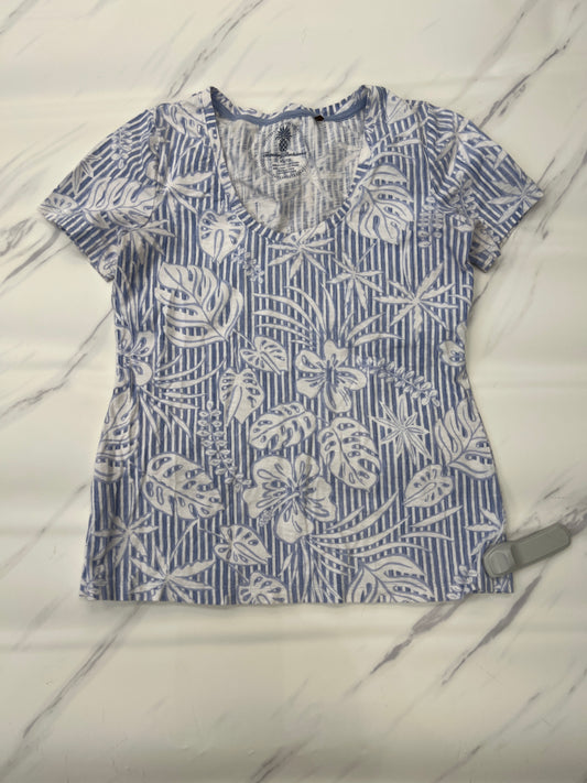 Top Short Sleeve Basic By Tommy Bahama In Blue & White, Size: Xs
