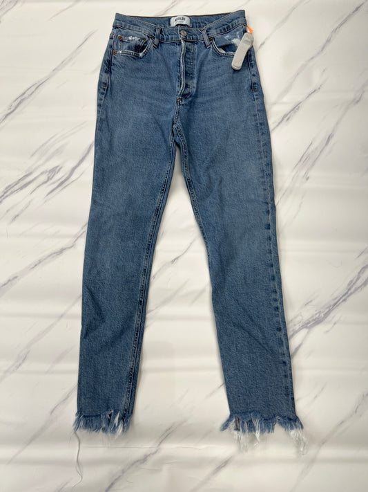 Jeans Skinny By Agolde In Blue Denim, Size: 0