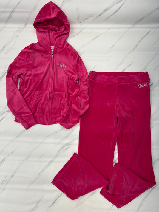 Athletic Pants 2pc By Juicy Couture In Pink, Size: M