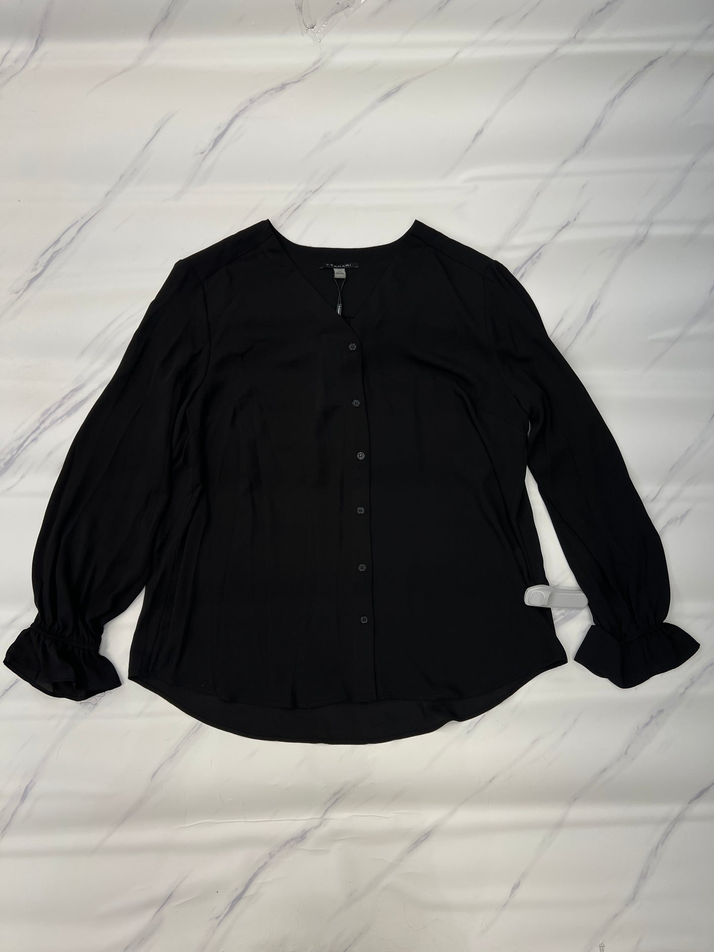 Top Long Sleeve By T Tahari In Black, Size: L