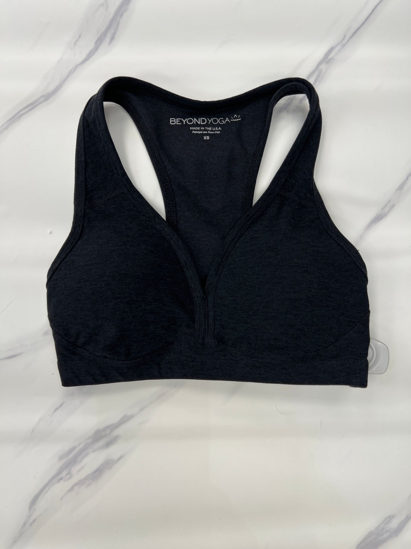 Athletic Bra By Beyond Yoga In Grey, Size: Xs