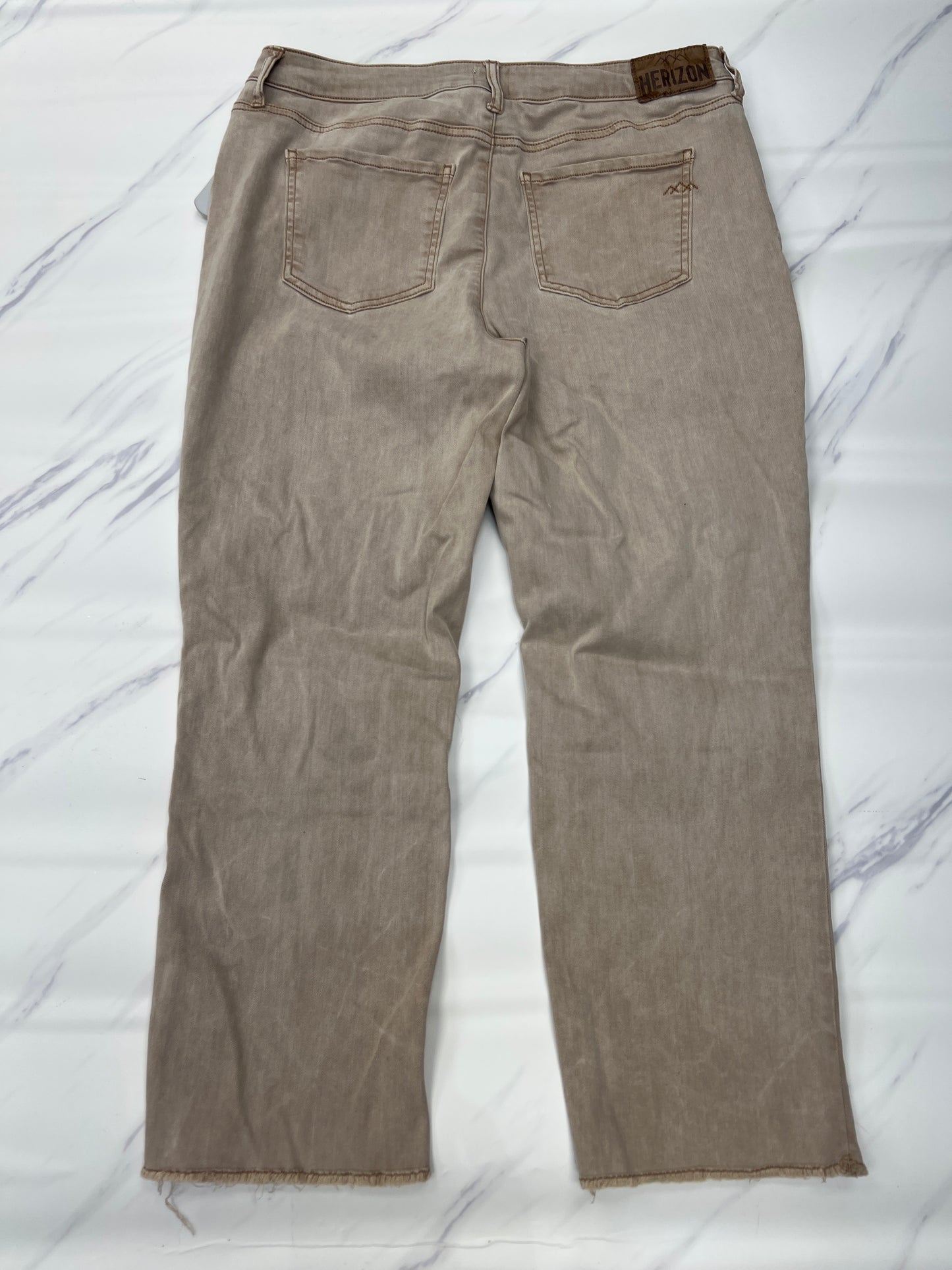 Jeans Straight By Cmc In Tan, Size: 14