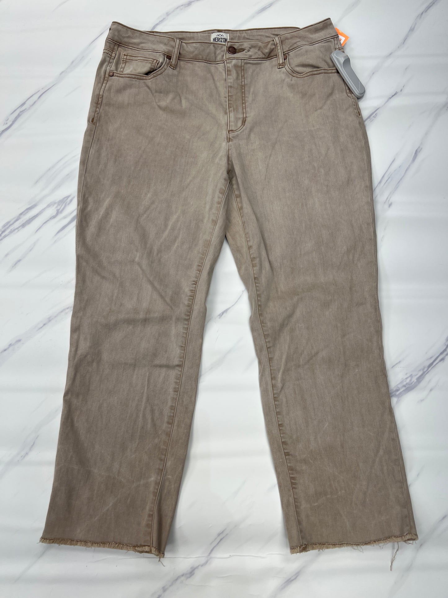 Jeans Straight By Cmc In Tan, Size: 14