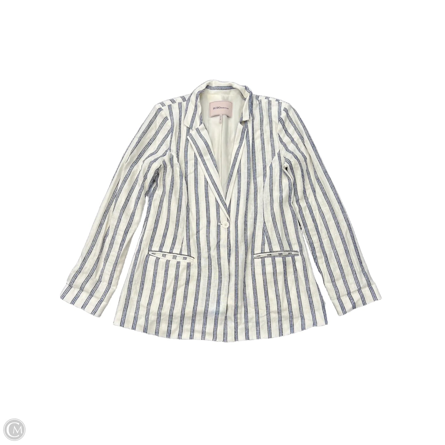 Blazer By Bcbgeneration In Striped Pattern, Size: M