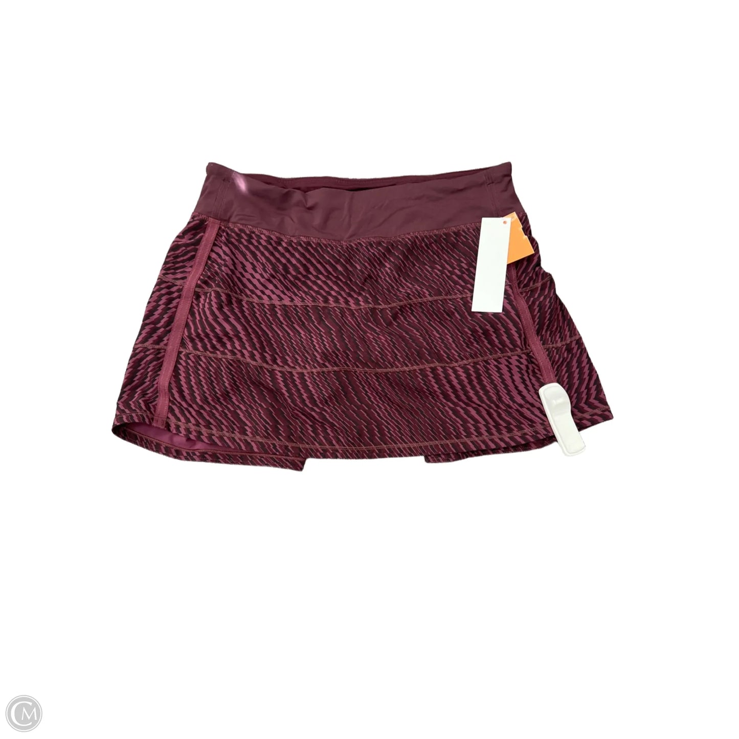 Athletic Skort By Lululemon In Maroon, Size: 8