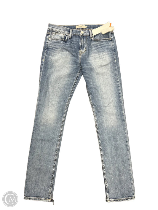 Jeans Straight By Hudson In Blue Denim, Size: 12