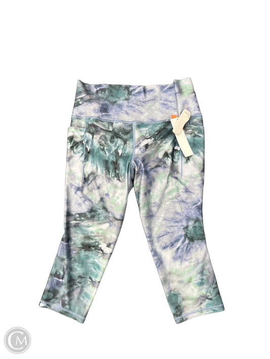 Athletic Capris By Athleta In Tie Dye Print, Size: L