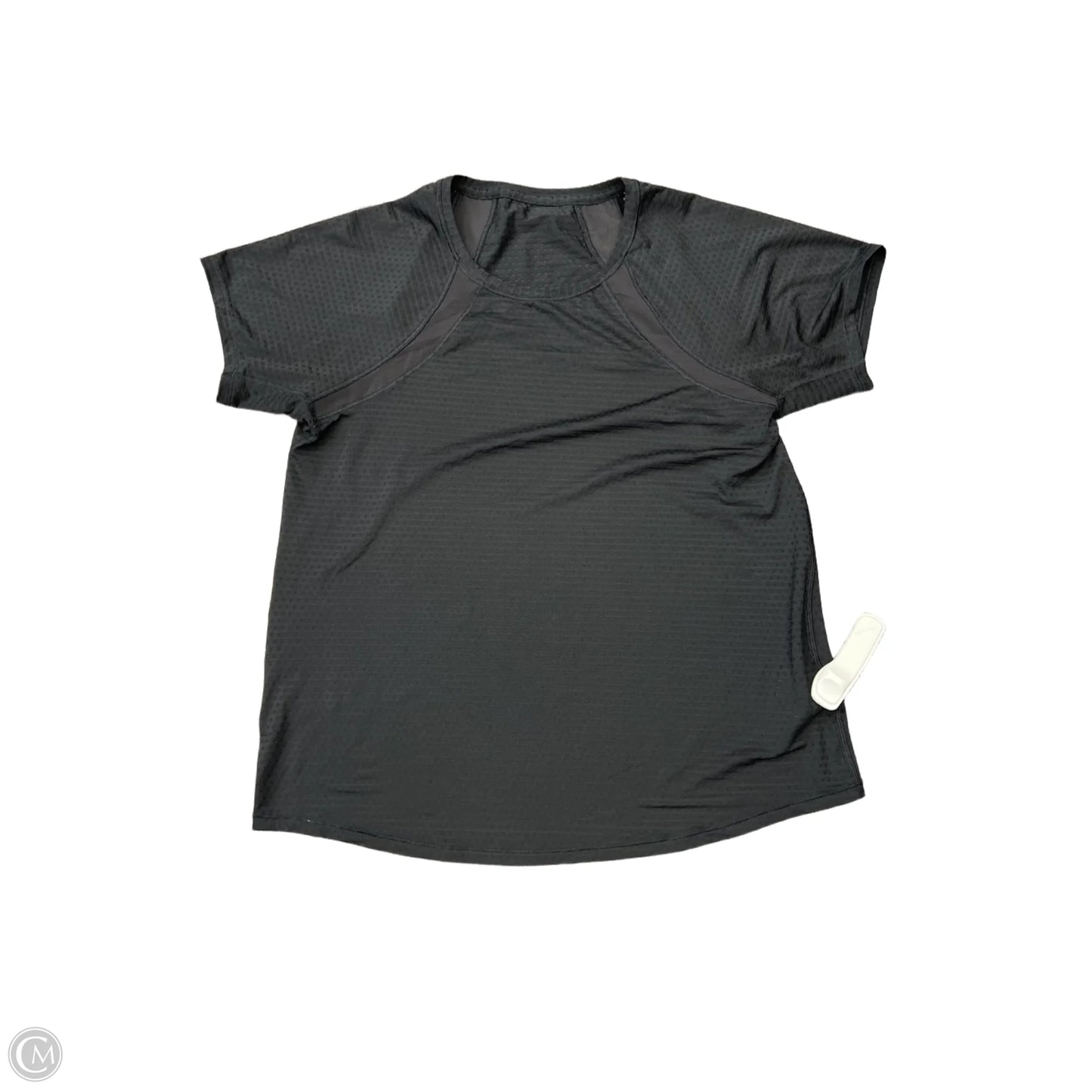 Athletic Top Short Sleeve By Athleta In Black, Size: M