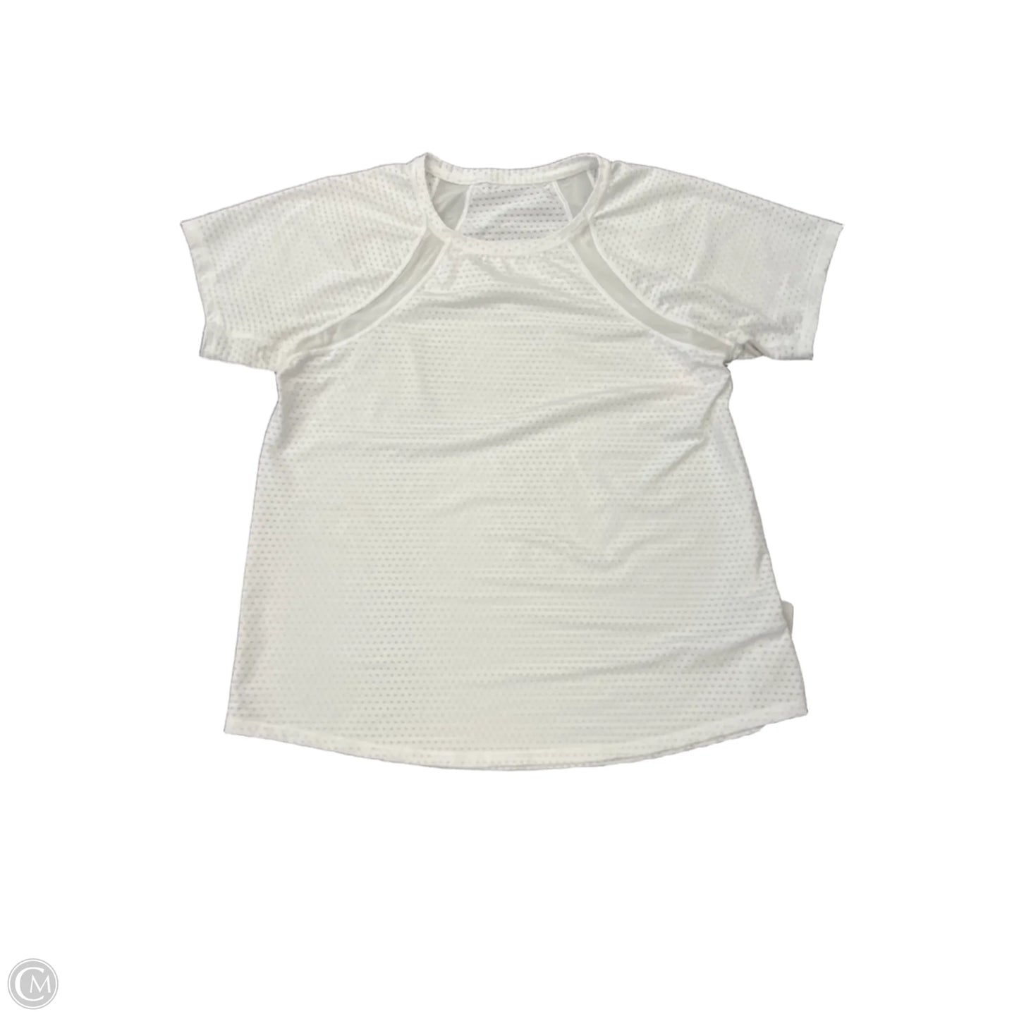 Athletic Top Short Sleeve By Athleta In White, Size: M